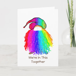 Tarjeta Gnome arcoiris: Estamos juntos en esto