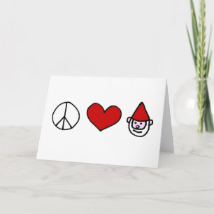 Tarjeta Gnome de amor por la paz