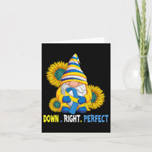 Tarjeta Gnome de concientización sobre el síndrome de Down