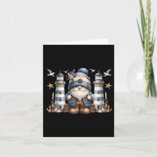 Tarjeta Gnome De Faro Náutico Para Mujeres Y Hombres Graci