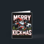 Tarjeta Gnome de fútbol Merry Kickmas<br><div class="desc">Gnome de fútbol Merry Kickmas</div>