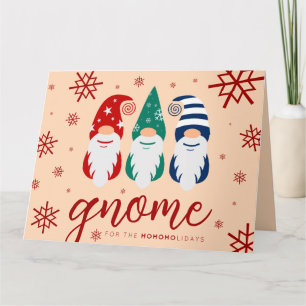 Tarjeta Gnome de los Navidades de Hipótesis por los copos 