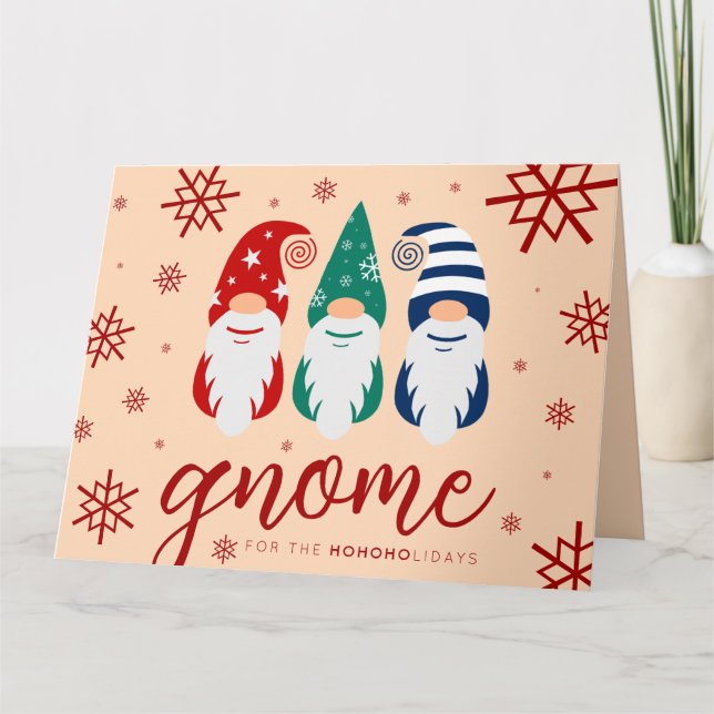 Tarjeta Gnome de los Navidades de Hipótesis por los copos  (Anverso)