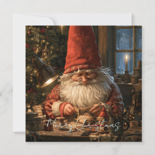 Tarjeta Gnome Divertido Moderno Caprichoso Fantasía No Fot