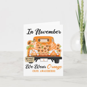 Tarjeta Gnome En Noviembre Usamos Crps De Cinta Naranja Co