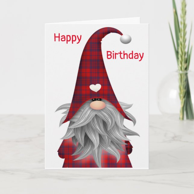 TARJETA GNOME ESTÁ LLENO DE **FELIZ DESEO DE CUMPLEAÑOS* (Anverso)