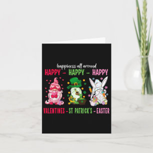 Tarjeta Gnome Feliz Día de San Valentín St Patrick Pascua 