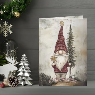 Tarjeta Gnome for the Christmas Holiday  Card