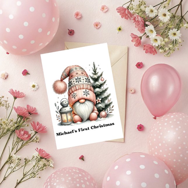 Tarjeta Gnome for the Holidays Card (Gnome for the Holidays Christmas Greeting Card. )