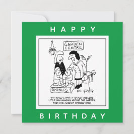 Tarjeta Gnome inútil en el Personalizado del jardín