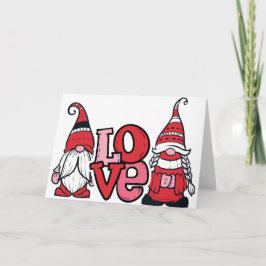 Tarjeta Gnome Love Blanco interior