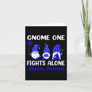 Tarjeta Gnome One combate solo la cinta azul Alopecia Awar