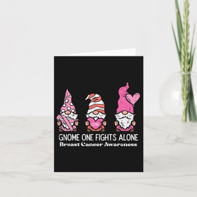 Tarjeta Gnome One lucha solo contra el cáncer de mama (Anverso)