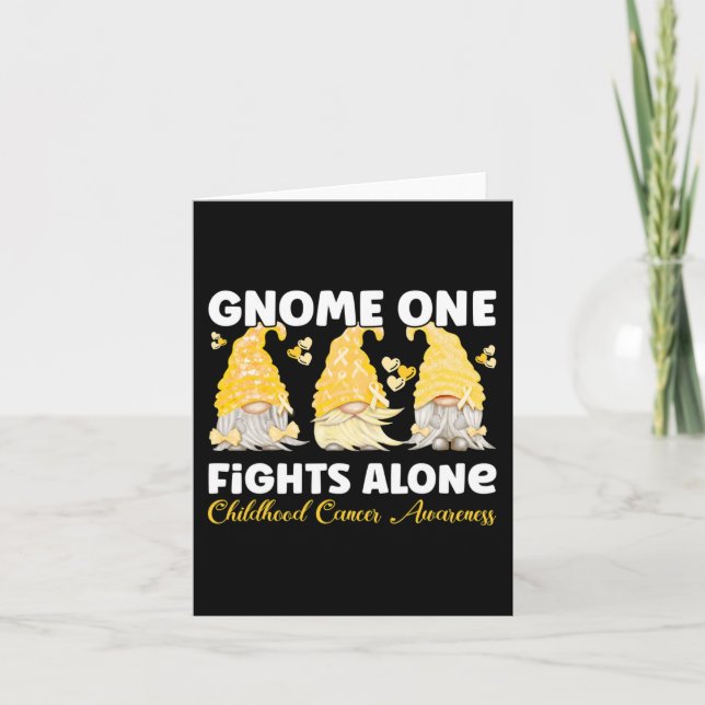 Tarjeta Gnome One lucha solo contra el cáncer infantil de  (Anverso)
