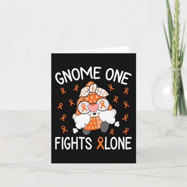 Tarjeta Gnome One lucha solo contra la leucemia (Anverso)