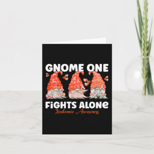 Tarjeta Gnome One lucha solo contra la leucemia Naranja Co