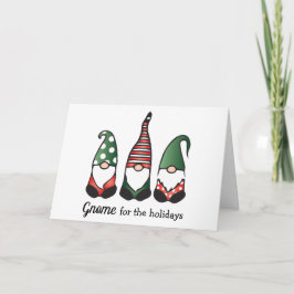 Tarjeta Gnome Para Las Vacaciones
