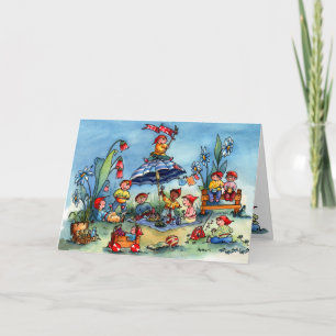 Tarjeta Gnome Picnic