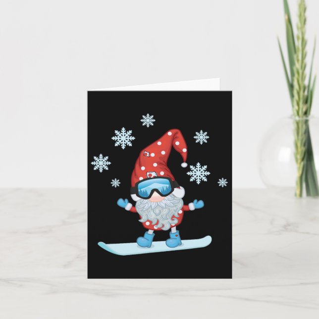 Tarjeta Gnome Snowboarding (Anverso)