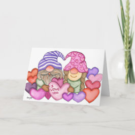 Tarjeta Gnomes enamorados