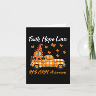 Tarjeta Gnomes Faith Hope Love RSD CRPS Conciencia