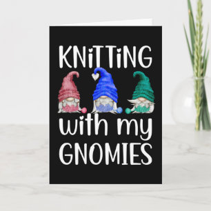 Tarjeta Gnomes Gnome Tejido Con Mis Gnomies