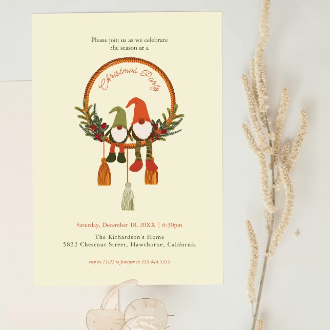 Tarjeta Gnomes para Navidades bohemios (Subido por el creador)