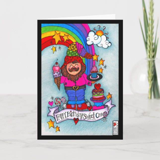 Tarjeta Gnomie Feliz Cumpleaños (Anverso)