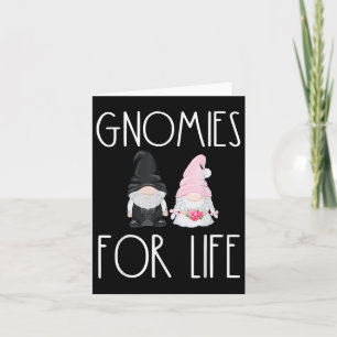Tarjeta Gnomies For Life Funny Boda Gnome Bride Groom M