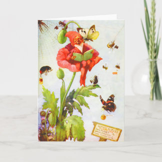 Tarjeta Gnomo de amapola