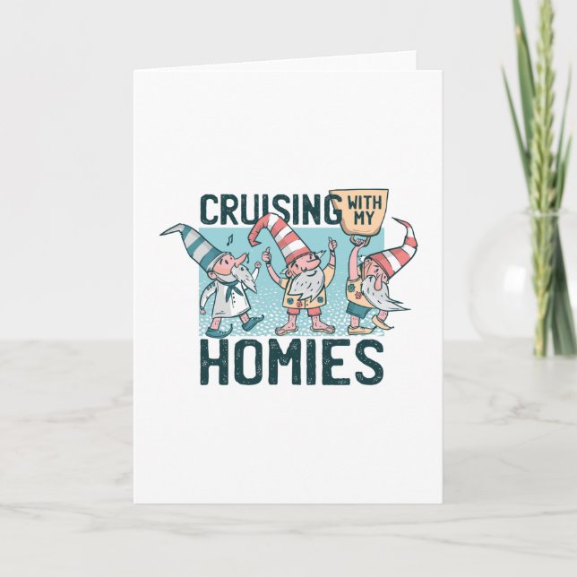 Tarjeta gnomos de crucero (Anverso)