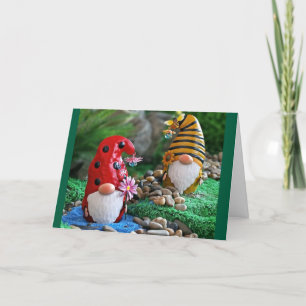 TARJETA "GNOMOS DE NAVIDAD CON DESEOS DE NAVIDAD"