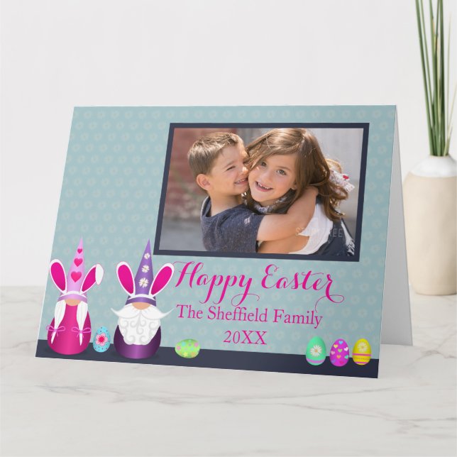 Tarjeta Gnomos de Pascua (Anverso)