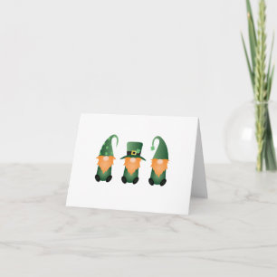 Tarjeta Gnomos Duendes Trébol de Cuatro Hojas