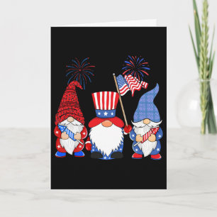Tarjeta Gnomos Leopardo Del 4 De Julio Fuegos Artificiales