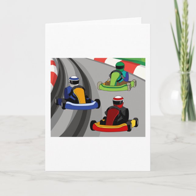 Tarjeta Go-Kart Carreras Kart Race Kartor (Anverso)