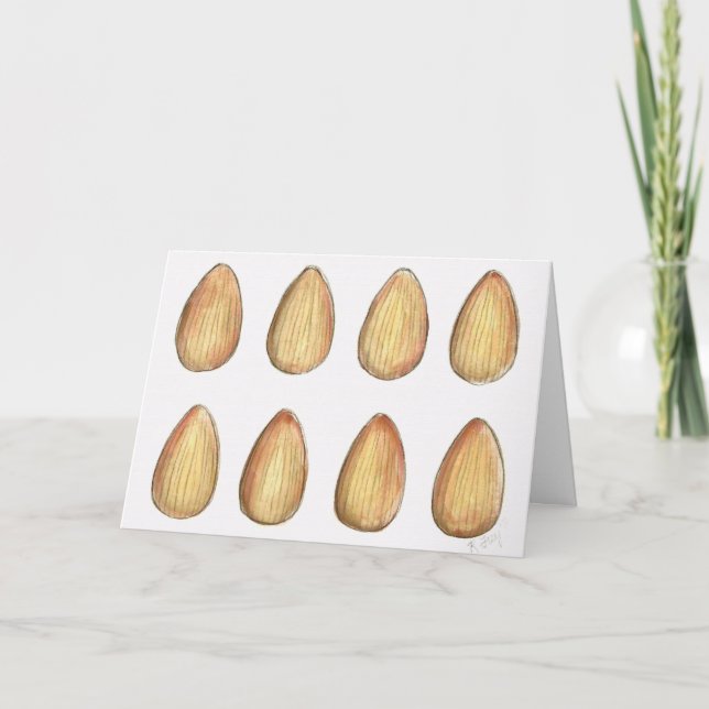 Tarjeta Go Nuts Almonds Almond Nut Funny Birthday Card (Anverso)