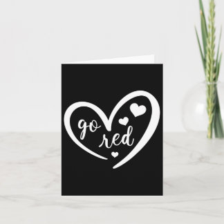 Tarjeta Go Red Heart Disease Awareness Gifts For Women