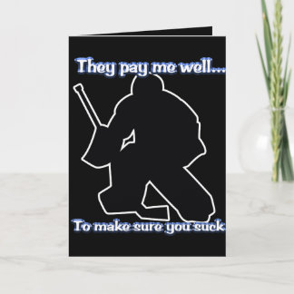 Tarjeta Goalie bien pagada