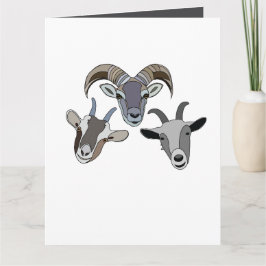 Tarjeta Goat Animal Funny Goat