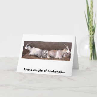 Tarjeta Goat Bookends
