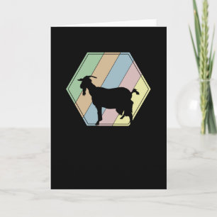 Tarjeta Goat Retro