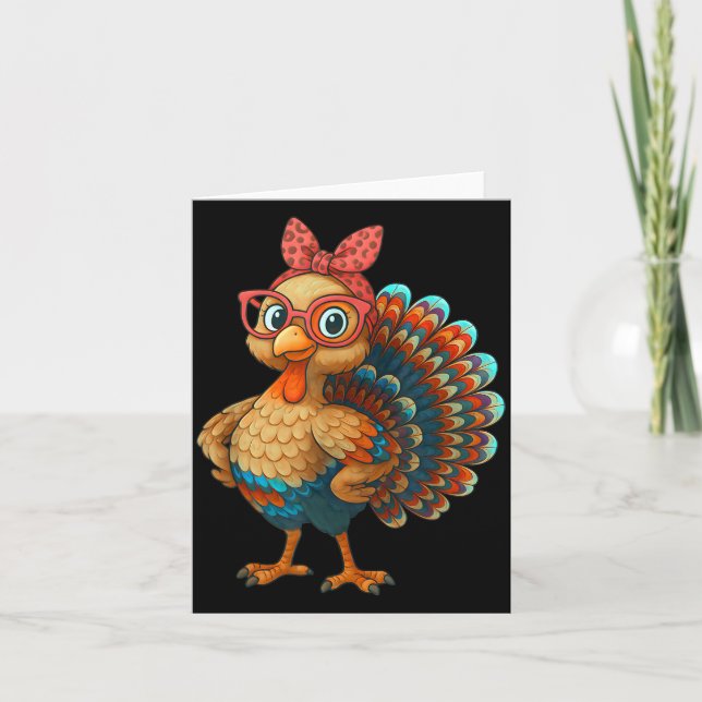 Tarjeta Gobble Turkey Day Happy Thanksgiving For Toddlers  (Anverso)