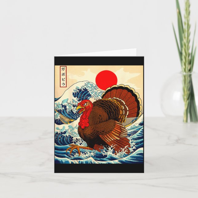 Tarjeta Gobblezilla Turkey Funny Thanksgiving For Men Wome (Anverso)