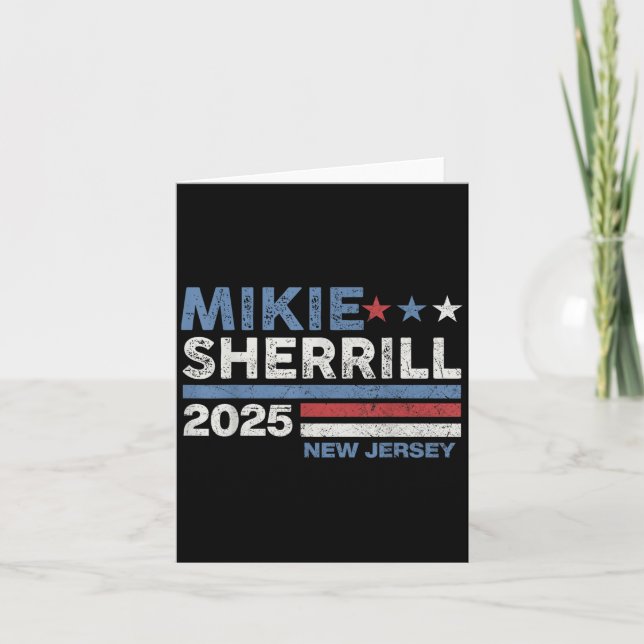 Tarjeta Gobernador de Nueva Jersey Mikie Sherrill Eleccion (Anverso)