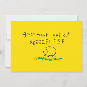 Tarjeta Gobierno fuera REE SNEKDERECHA Bandera de Gadsden