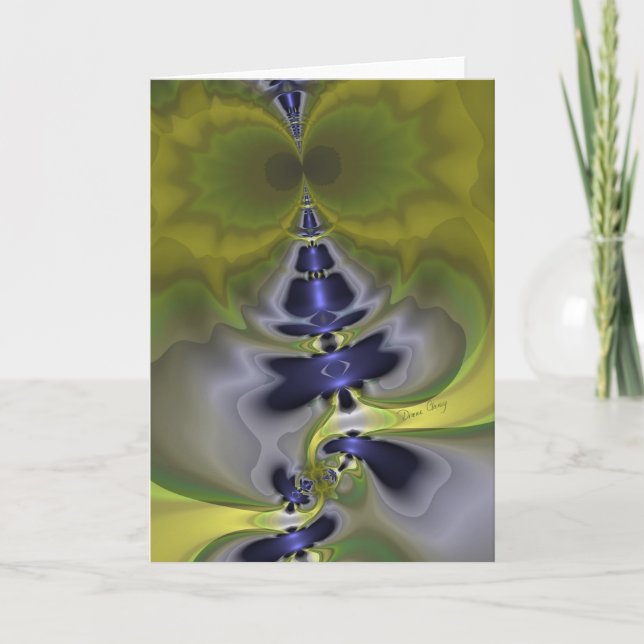 Tarjeta Goblin gris en imp verde y divertido (Anverso)