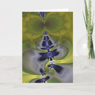 Tarjeta Goblin gris en imp verde y divertido