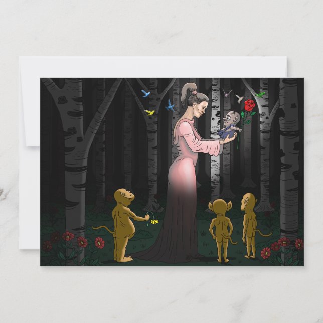 Tarjeta Goblin Love Día de San Valentín (Anverso)