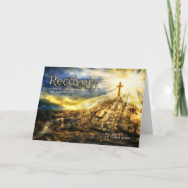 Tarjeta Goce de una buena Cruz Dorada Espiritual